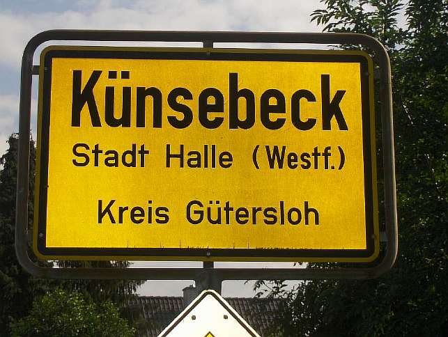 Ortschild Künsebeck